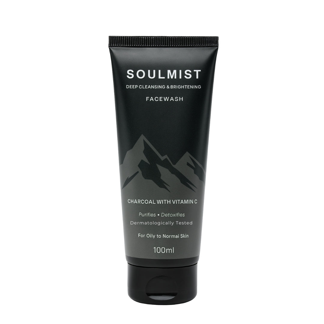 Soulmist Deep Cleansing & Brightening Facewash with Charcoal & Vitamin C